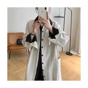 마킷3 여성용 하프 가을 캐주얼 오피스룩 솔리드 상의 카디건 신상 트렌치코트 러블리 JEN3