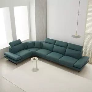 레느 6인 코너형 비건레더 소파