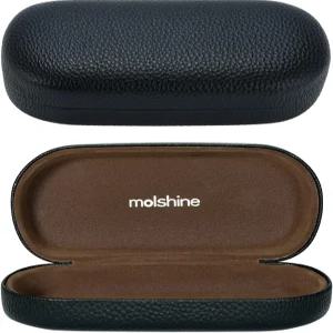 몰샤인 하드 쉘 가죽 선글라스 케이스 클래식 여성용 대형 안경