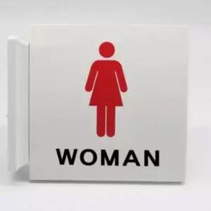 화장실 양면 돌출 사각 여자화장실 안내판 안내 표찰