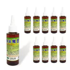 국산 참숯 목초 액 발관리 원액 숙성 110ml x(10개) 냄새 탈취 제 효과