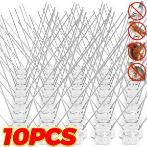 1/10PCS 발코니 조류 퇴치용 호환 비둘기 스파이크 퇴치기 다람쥐 스테인리스 스틸 스텐 가시 못 키트