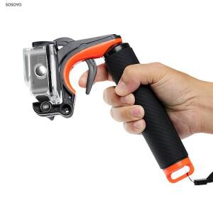 2인 1 셔터 트리거 플로팅 모노포드 장착 어댑터 다이빙 휴대용 셀카봉 고프로 히어로 8 용 블랙 카메라 액