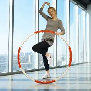 반석스포츠 웨이스트 뷰티라인 1.2kg 훌라후프 지압 다이어트 뱃살제거 후프운동