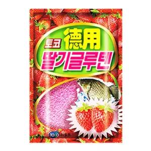 토코 덕용 딸기글루텐 250g 어분 낚시 낚시용 떡밥 민물 집어제 물고기
