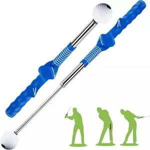 콜펀밋 리트랙터블 골프 스윙 트레이너 그립 및 트레이너는 몸풀기 근력 템포 훈련을 위한 치핑 타격