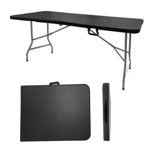 브로몰딩 테이블 1800 블랙 접이식 야외 테라스 캠핑 이동식 행사용 매대 무광블랙