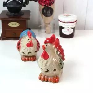 알을품은 부부닭 캔들홀더 소품인형 2P세트