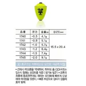 아크 바다수중찌 T-07낚시 수중 프라듐 조류관찰 낚시용