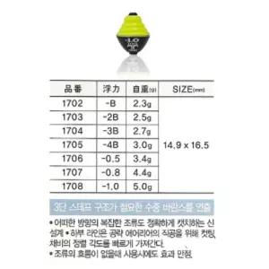 아크 바다수중찌 T-02낚시 수중 프라듐 조류관찰 낚시용