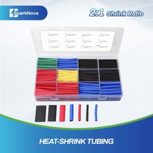 127-750PCS 열 수축 튜브 키트 와이어 케이블 슬리브 절연 배선용 난연성 전기