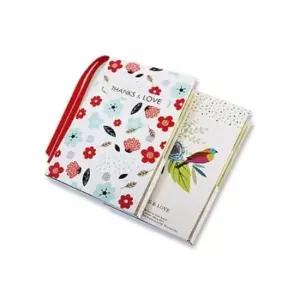 [문구] 5명용 감사카드 수첩선물세트 고급무광코팅 _블루버드