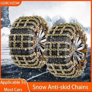 자동차 타이어 스노우 체인 미끄럼 방지 눈 진흙 모래 금속 195-265mm