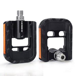 KABON 접이식 자전거 페달 알루미늄이 포함된 BMX 로드 바이크 산악 MTB를 위한 범용 9/16인치 논슬립 사이클링