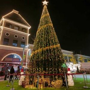 크리스마스 트리 호텔 관공서 겨울 장식 프레임 4m