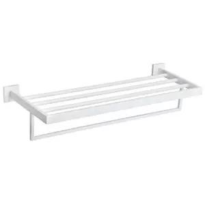 (GL)모던 7001 화이트 2단 선반형 수건걸이대리석 화장실인테리어 고급 욕실대 셀프 예쁜 형수건걸이 포인