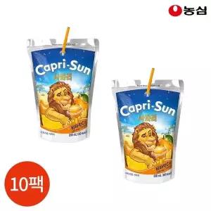 농심 카프리선 시원한 사파리 주스 음료 200ml X 10팩