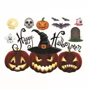 할로윈 파티장식 펌킨 윈도우스티커 대형