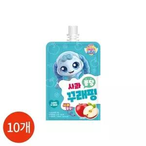 캐치티니핑 시원한 사과 퐁당 꾸래핑 주스 음료 100ml X 10개입