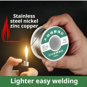 범용 라이터 스테인리스 스틸 납땜 와이어 쉽게 녹는 저온 알루미늄 구리 철 금속 용접