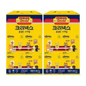 크리넥스 X 카카오프렌즈 홈냅킨 스타일, 130매, 6입, 2개