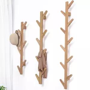 나뭇가지 후크 옷걸이소품 벽옷 디자인 다용도 행거 정리 원목 걸이