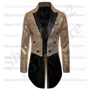 야구 자켓 재킷 점퍼 바시티 캐주얼 봄 가을 남자 남성 반짝이 스팽글 장식 블레이저 나이트클럽 프롬 수트