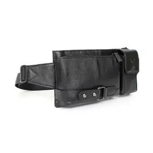 벨트백 남성 가죽 가방 데일리 허리 벨트 웨이스백 블랙