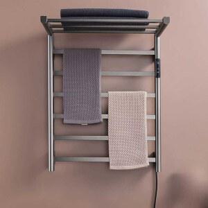 욕실 수건걸이 전기가열 건조 행거 온열 블랙 호텔 화장실