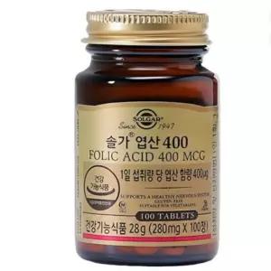 솔가 엽산 400 100정 2개