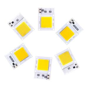 LED COB 칩 10W 20W 30W 220V 스마트 IC 드라이버 없음 투광 조명 스포트라이트 용 램프 구슬 Diy 매트릭스
