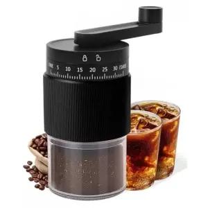 세라믹 버를 장착한 수동 커피 그라인더 40g 용량 35단계 분쇄도 조절 에스프레소 프렌치 프레스 드립 푸어