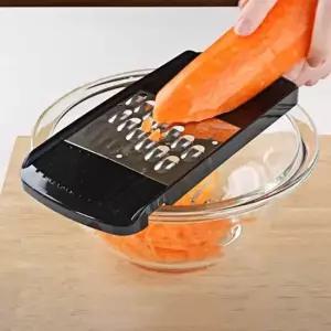 프로그레이드 당근 에칭 샤프컷 4mm 손잡이 채칼 당근 채썰기