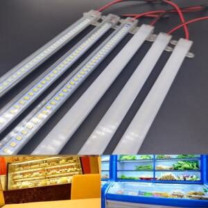 5pcs 10pcs LED 바 빛 AC220V 고휘도 8W 50cm 30cm 72LED 2835 엄밀한 스트립 에너지 절약 형광등
