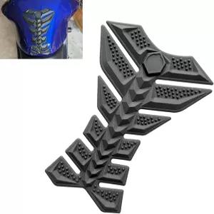 Arwrilt 3D 모터사이클 탱크 패드 미끄럼 방지 고무 피쉬본 프로텍터 자체 접착 방수 오일 연료 스티커