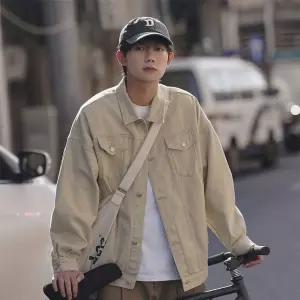 데님 가을 캐주얼 빈티지 시크 남자청자켓 재킷 주니어 청자켓 오버핏 아우터 ible3