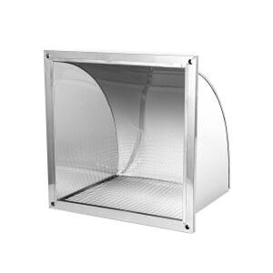 커버 야외 환풍기 덕트 8인치 없음 사각 배기관 알루미늄 배기팬 이동식 굴뚝 비막이 스틸