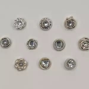 매너브로치 패션브로치 옷여밈단추 옷핀뱃지 큐빅믹스 10개