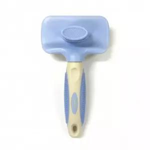 (브리더) 자동러쉬(S)블루강아지브 반려견 고양이 털정리 털브 털빗 애견 애완묘 엉킨 동물 강아지 견빗