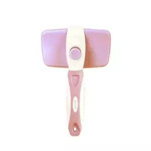 (브리더) 자동러쉬(M)핑크강아지브 반려견 고양이 털정리 털브 털빗 애견 애완묘 엉킨 동물 강아지 견빗