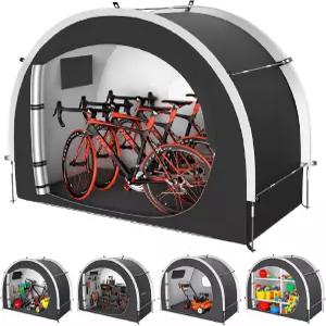 방수 방풍 및 자외선 차단 기능을 갖춘 자전거 오토바이용 39.4인치 대형 저장 창고 텐트 eBike eScouter