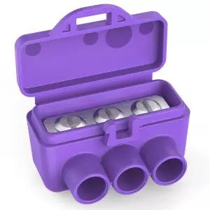 3포트 알루미늄구리 와이어 커넥터 5팩 나사 단자 전기 솔리드 및 스트랜드 와이어용 산화물 억제제 사전