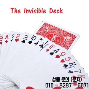 보이지 않는 데크 라이더 백 카드 놀이 소장용 포커 게임 엔터테인먼트 마술 트릭 환상