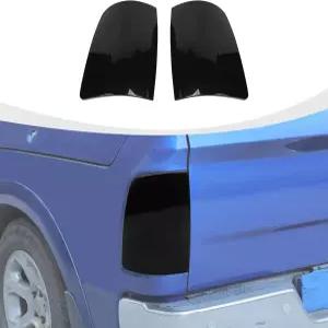 RAM 테일 라이트 커버용 RAZPOY 20092017 닷지 RAM과 호환되는 훈제 리어 램프 가드 트림 스모크 블랙