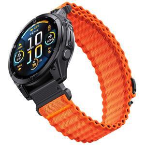 QuickFit 26mm Garmin Fenix E 8 7X 6 6X/Epix Pro 2 47mm/Tactix 시계 밴드 액세서리 용 톤 나일론 스트