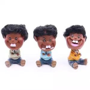 [하프클럽/셀러허브]추억의 못난이인형(건치)장식품 (쓰리몰)3P세트