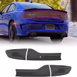 20152024 닷지 충전기용 텡베이스 훈제 블랙 테일 라이트 커버 보호 리어 램프 가드 외장 자동차 액세서리