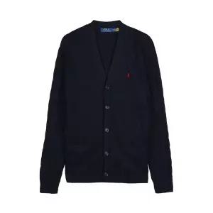 (폴로 랄프로렌) SS26 남성 로고 케이블 가디건 710890548 004