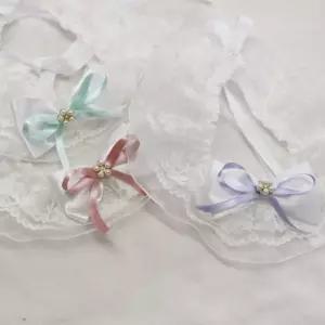 코코아허니 601G 진주 리본 스카프 애견 패션 강아지