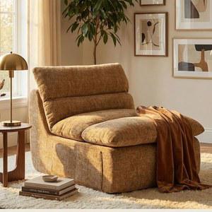 퍼니마트 자이언트 빈백 의자 프리미엄 샤닐, 탈착식 쿠션이 있는 33인치 초대형 바닥 의자, 거실, 침실,